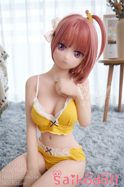 花美 146cm 清純系アニメドール WMdoll ヘッド#28 プラスチック+tpe
