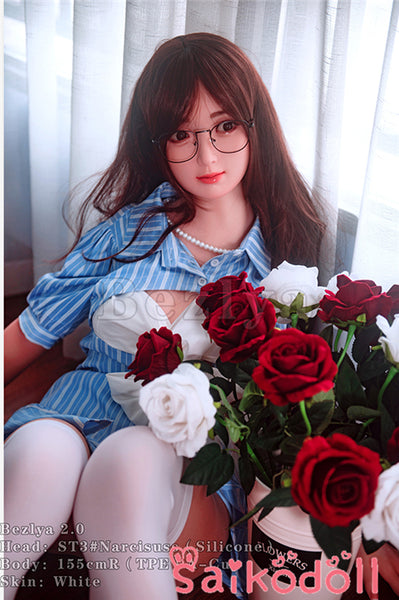 水仙 155cm A-cup 素敵な美女ラブドール Bezlya彼の良 シリコン+TPE