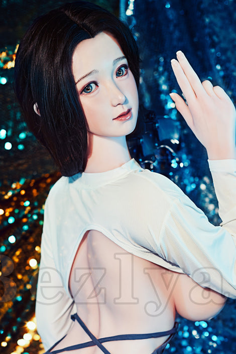 水仙 155cm H-cup 巨乳巨尻ダッチワイフ Bezlya彼の良 シリコン+TPE