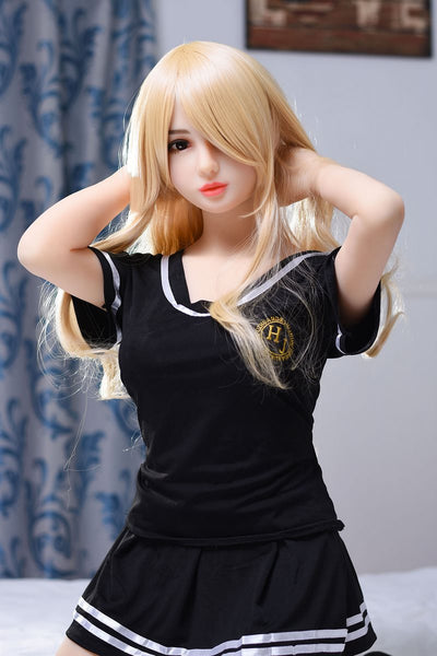 『裕子』145cm金髪セックス制服ダッチワイフAXBDOLL#A26大胸