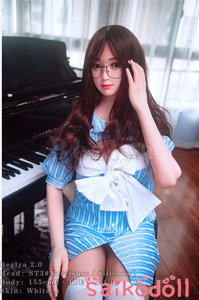 水仙 155cm A-cup 素敵な美女ラブドール Bezlya彼の良 シリコン+TPE
