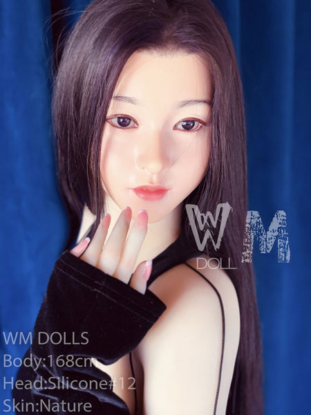 F-cup受身好き 明るい 高級 ラブドールシリコンヘッドウィッグバージョン  WMDOLL#12