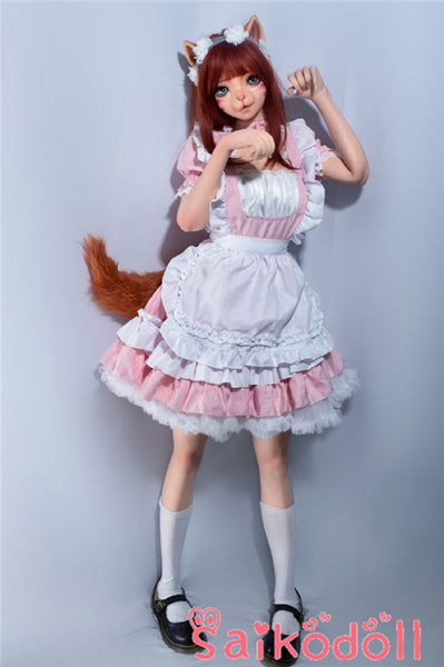 森川柚希 150cm 可愛い猫のメイドラブドール ElsaBabe シリコン製（耳は一体式です）