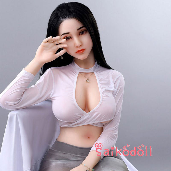 『美夕』164cm Cカップ 美麗レディースダッチワイフ シリコンドール頭部植毛版
