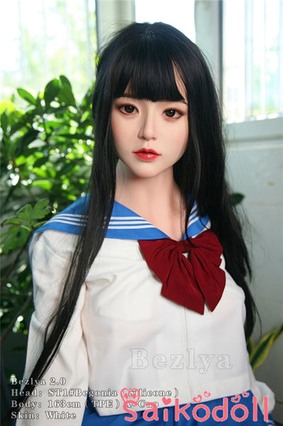 海棠 163cm A-cup 幼い学生風ラブドール Bezlya彼の良 シリコン+TPE