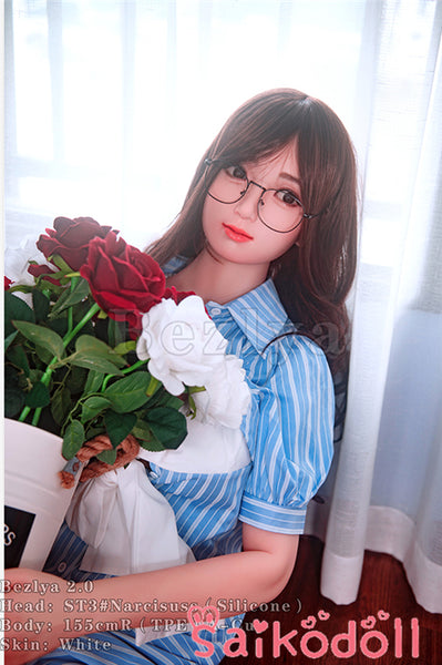 水仙 155cm A-cup 素敵な美女ラブドール Bezlya彼の良 シリコン+TPE