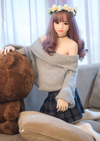 148cm 茶髪 童顔リアルドール  JYDOLL