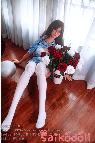 水仙 155cm A-cup 素敵な美女ラブドール Bezlya彼の良 シリコン+TPE